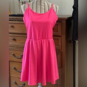 Neon pink active dress